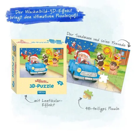 Trötsch Unser Sandmännchen und seine Freunde 3D Puzzle Trabi