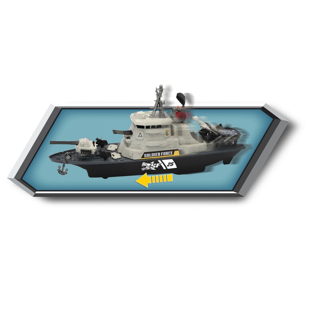 Soldier Force Licht- und Sound-Spielset „Hurricane Battleship“