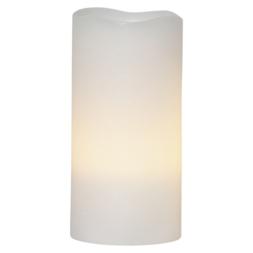 LED waxkaarsen mei in wit, 3-vlammig