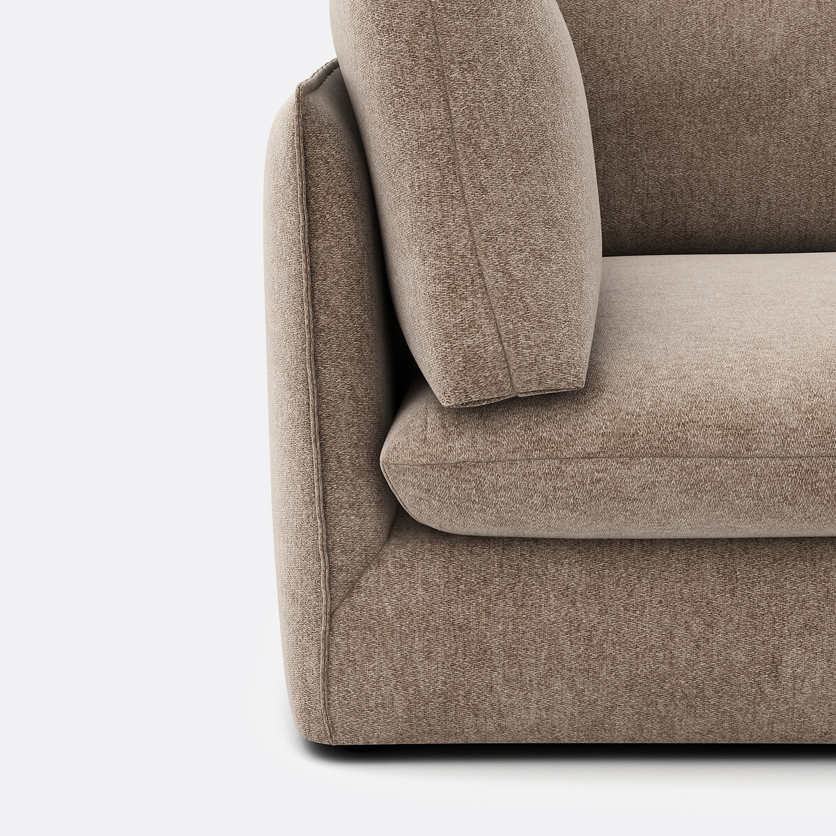 LA REDOUTE INTERIEURS<br>Canto modular, poliéster mosqueado, Malo