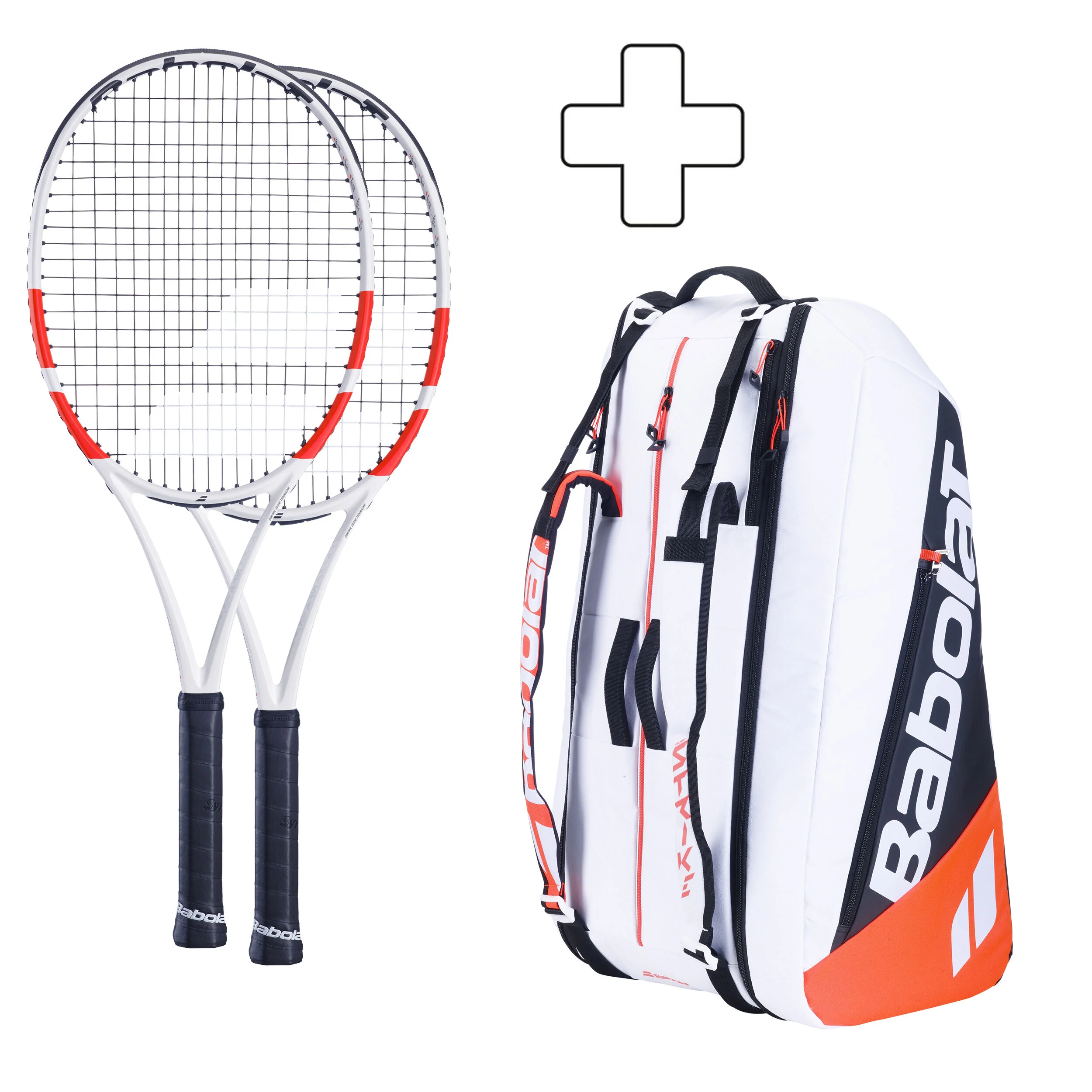 Babolat 2x Pure Strike 100 16x20 + Sac De Tennis