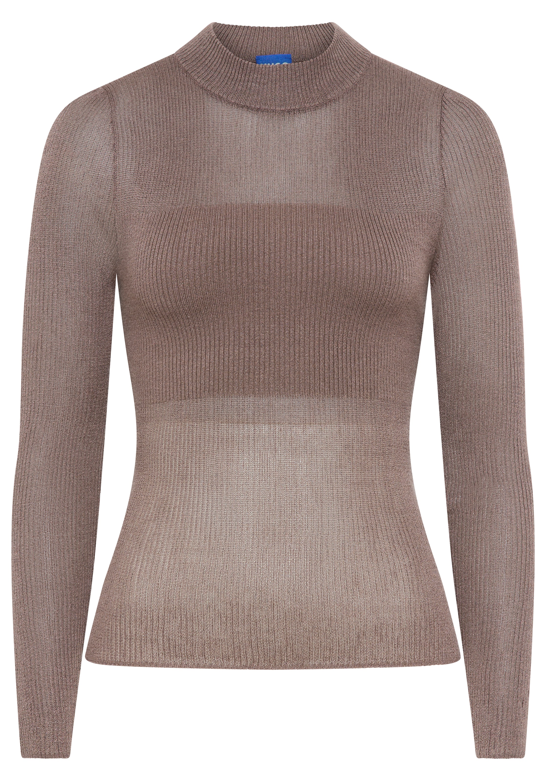 HUGO Blue Stehkragenpullover »Slumy«, mit Bandeau-Effekt, Slim Fit