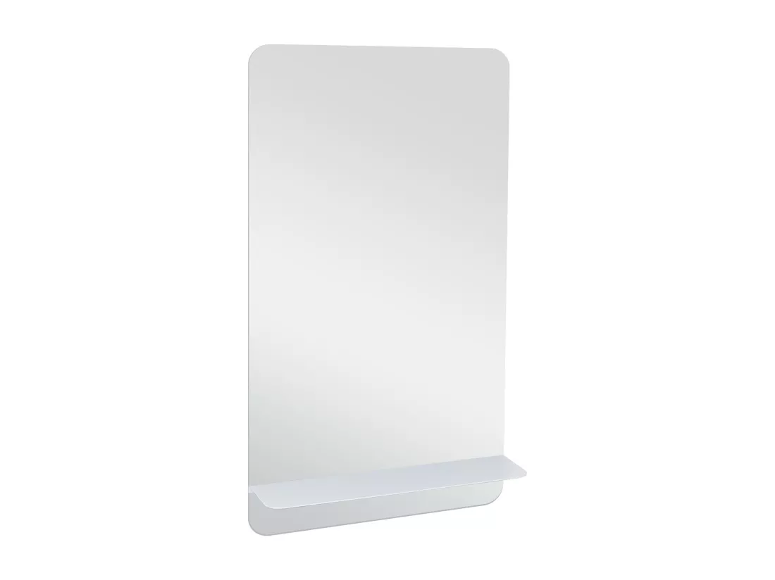 Miroir pour lave main WC avec tablette blanche 40 x 70 cm SIMONA