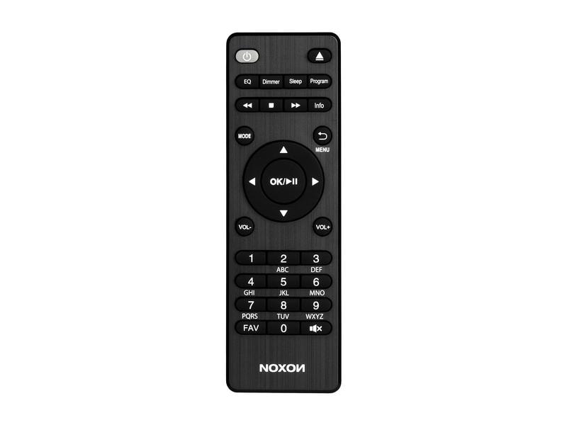 Noxon Netzwerk-Audioplayer A580 CD Schwarz All-In-One HiFi System mit Verstärker, CD Player, DAB /UKW & Internet-Radio mit Spotify Connect