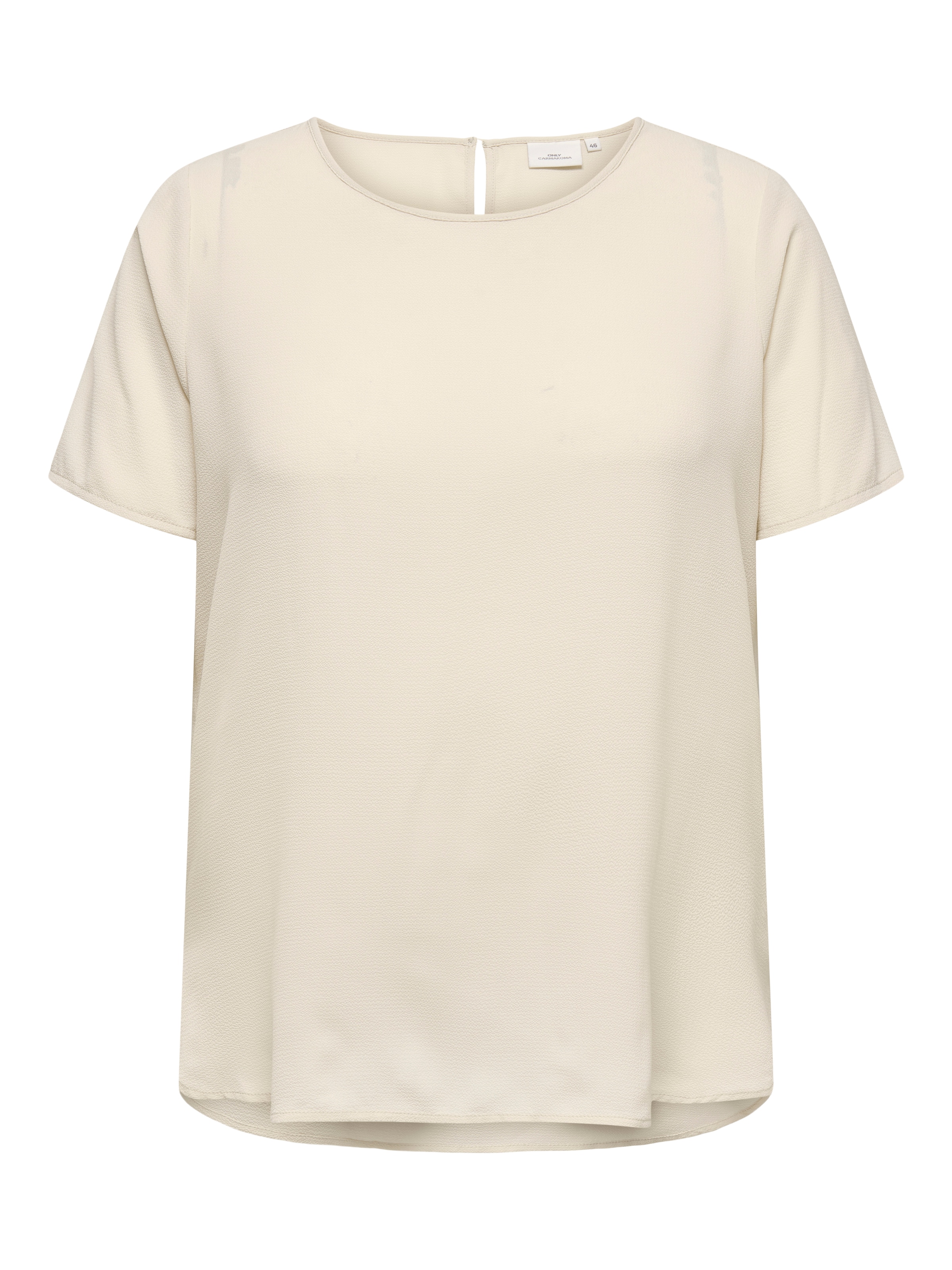 ONLY CARMAKOMA Shirtbluse »CARVICA SS TOP WVN NOOS« Materialmix, regular fit