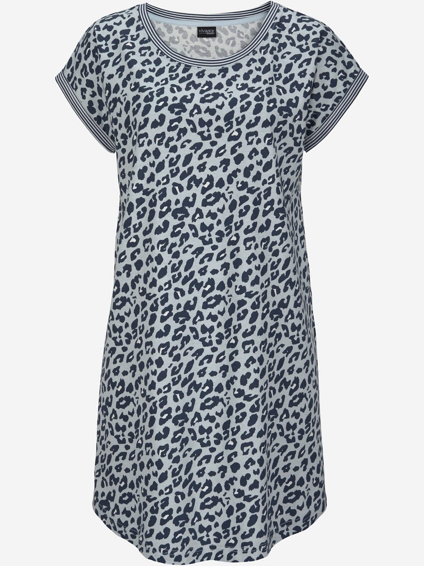 Chemise de nuit tendance au motif léopard