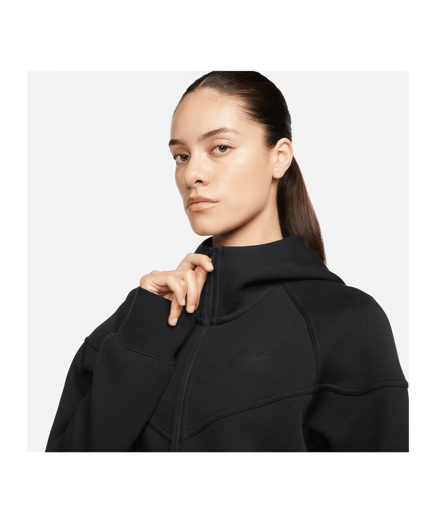 Nike Tech Fleece Windrunner Damen Schwarz F010