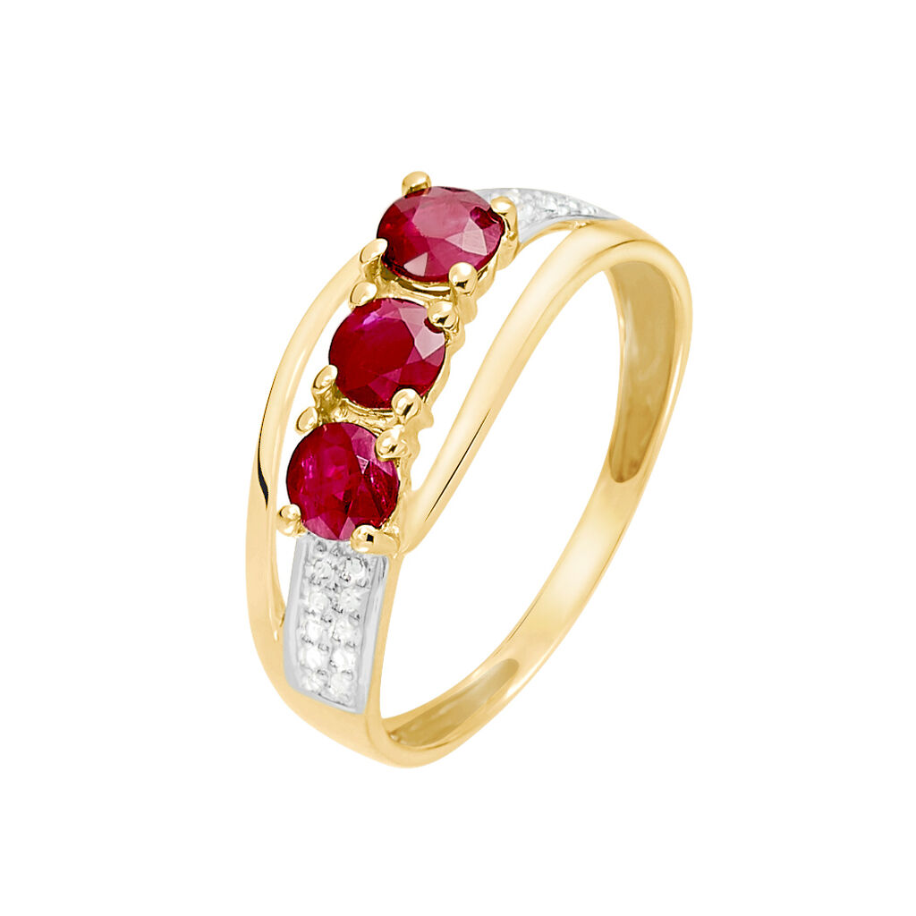 Bague Aurora Or Jaune Rubis