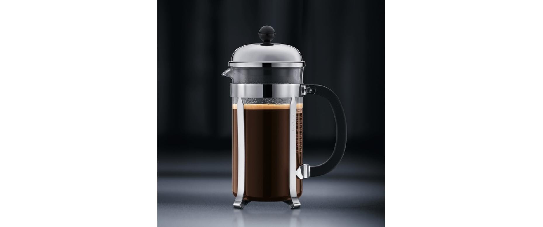 Kaffeebereiter Chambord Verchromt, Schwarz, 0.5 lFrench Press, 4 Tassen