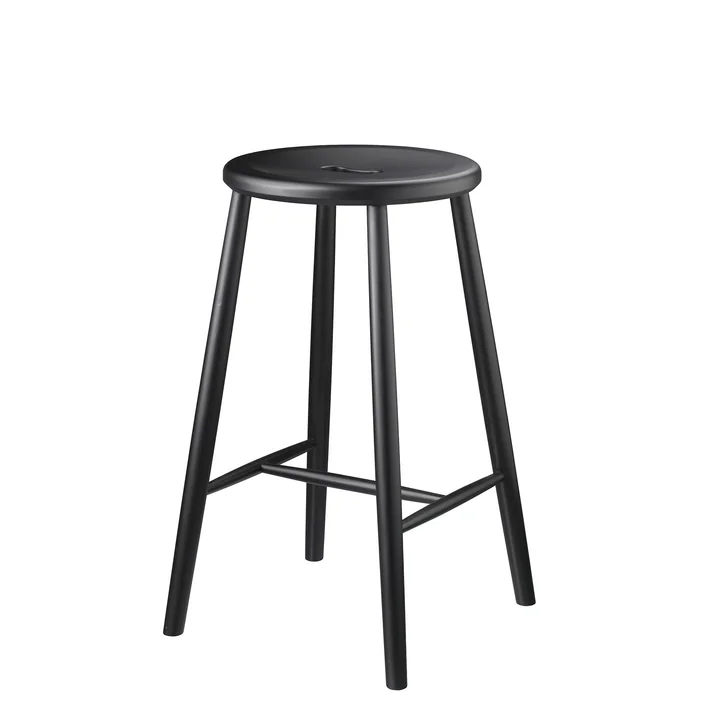 FDB Møbler - J27C Barhocker, Buche schwarz
