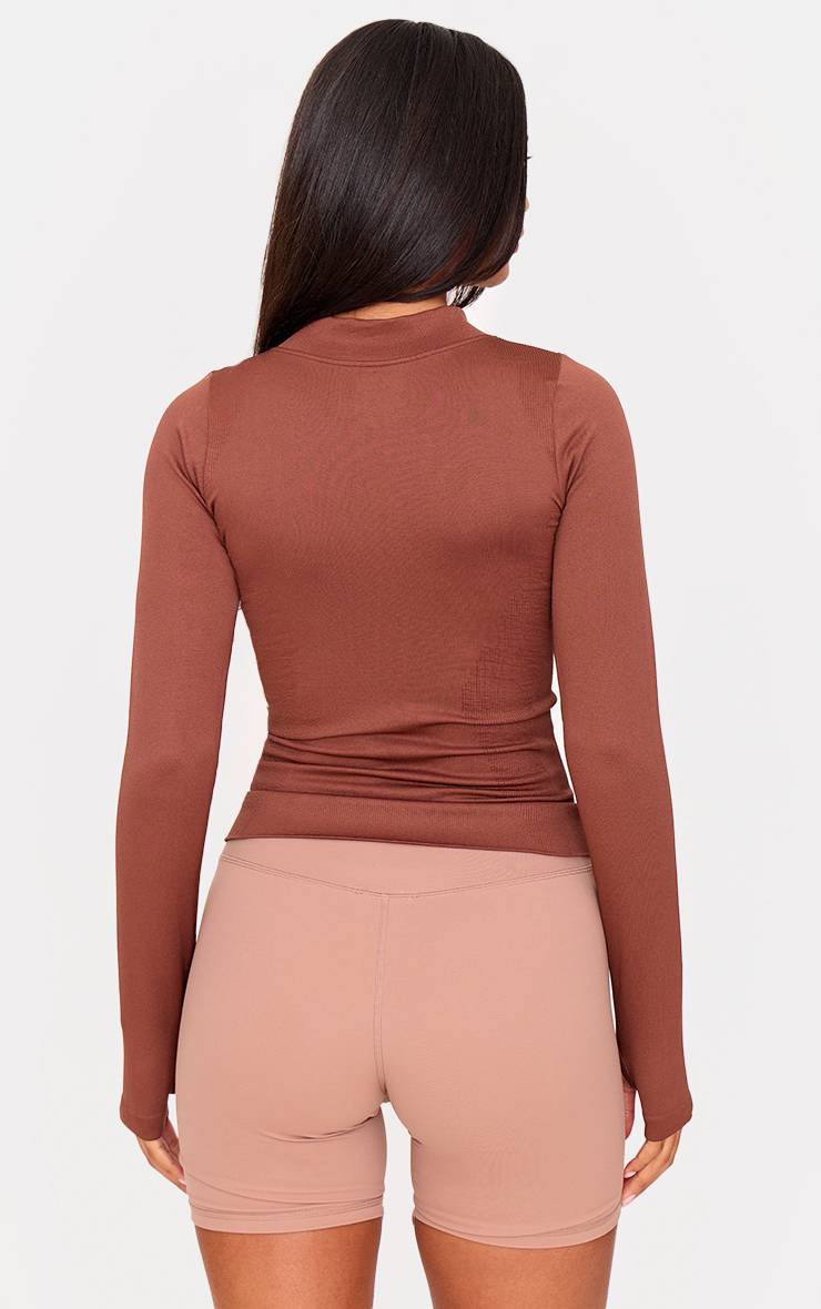 Chocolat Veste Sans Coutures