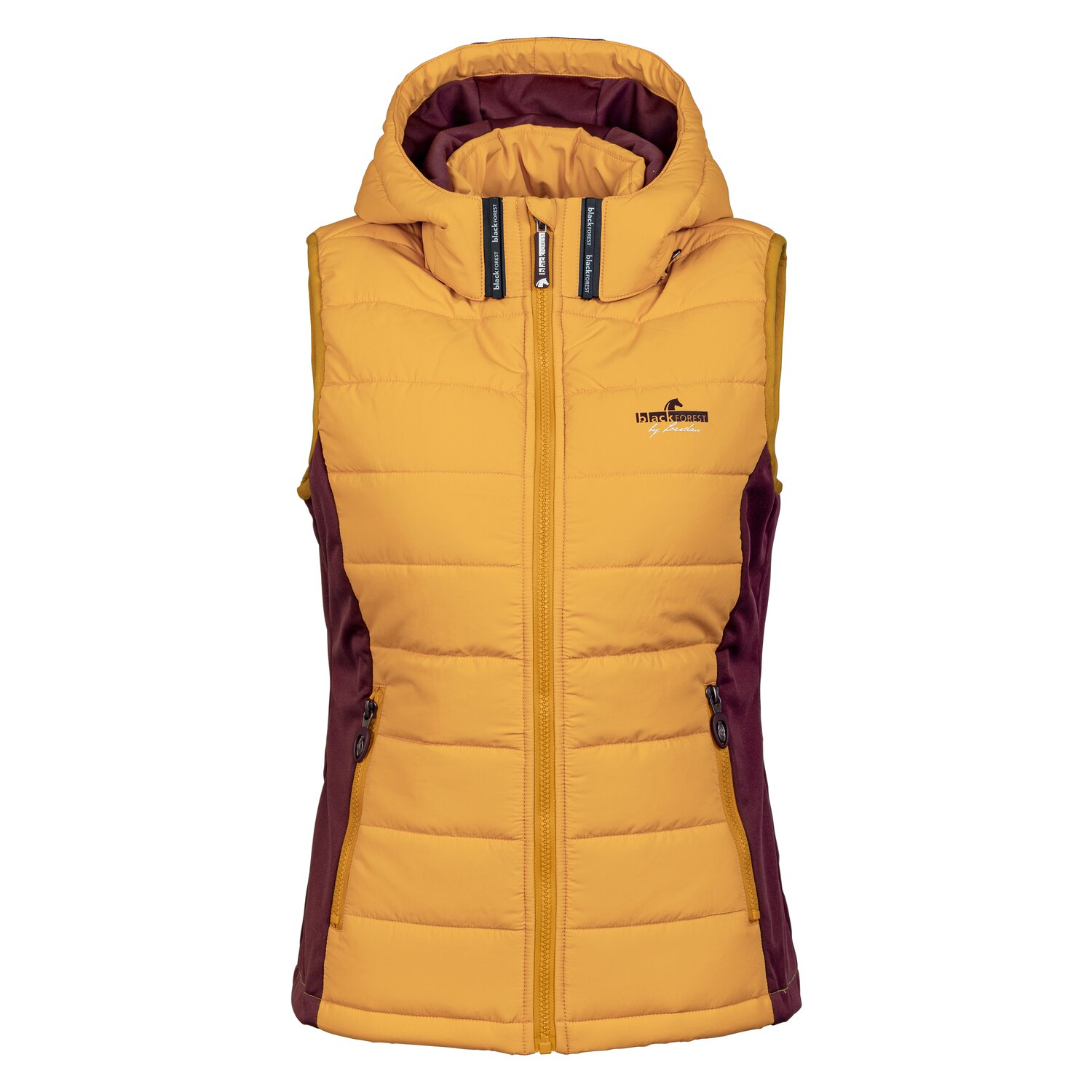 black forest Materialmix-Steppweste - mustard - XS