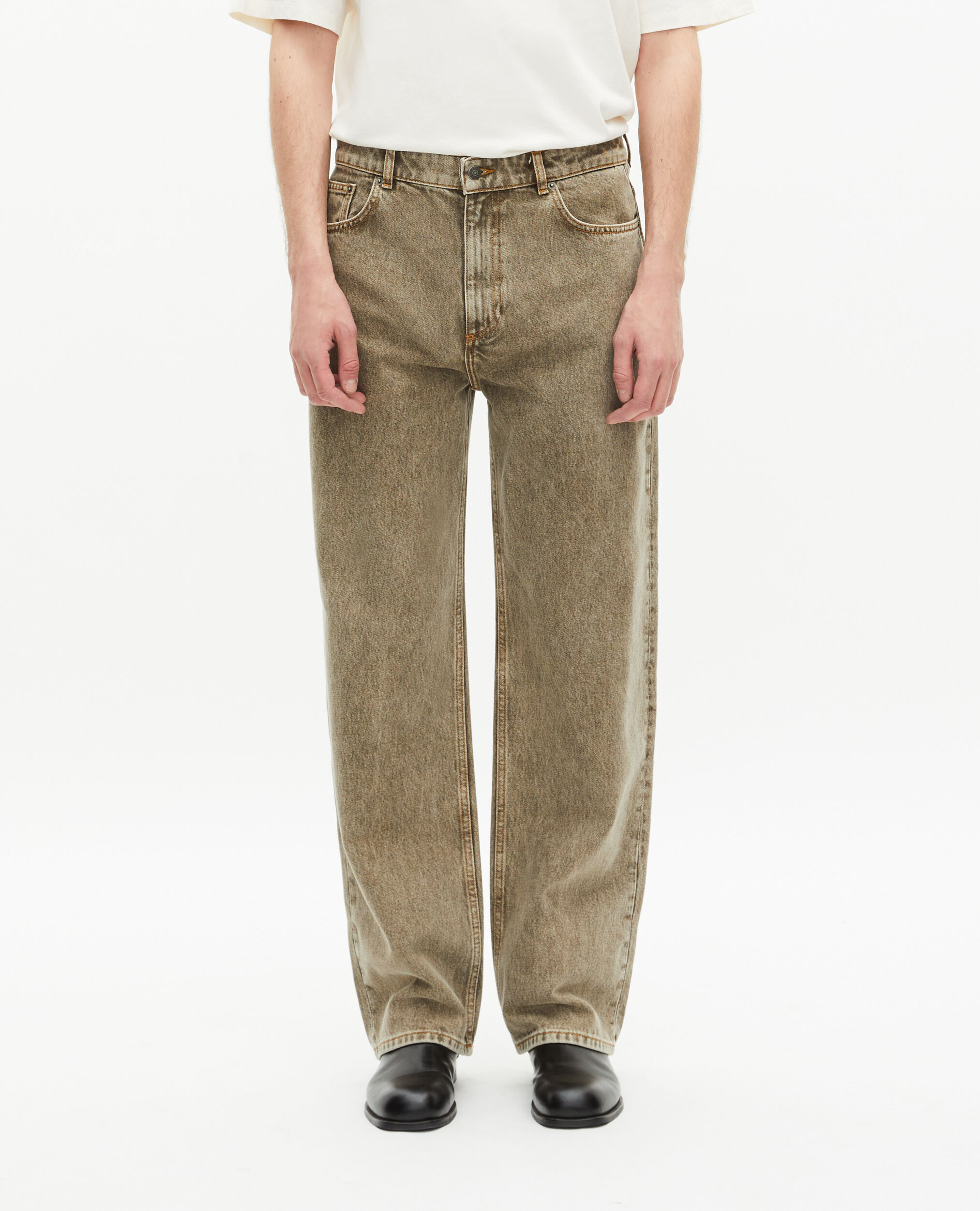 Jean droit olive