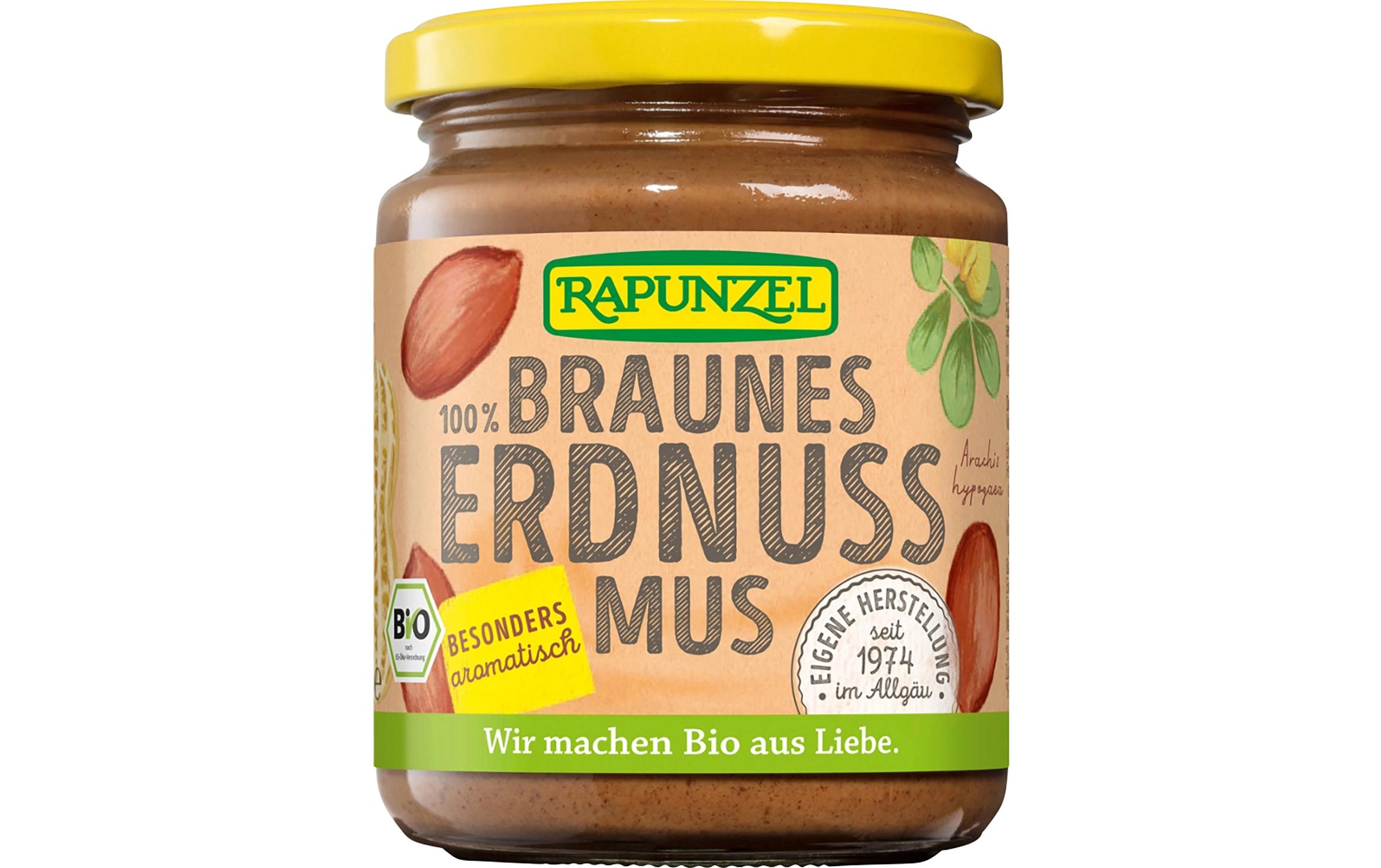 Brotaufstrich Braunes Erdnussmus Glas 250gBio-zertifizierter Brotaufstrich