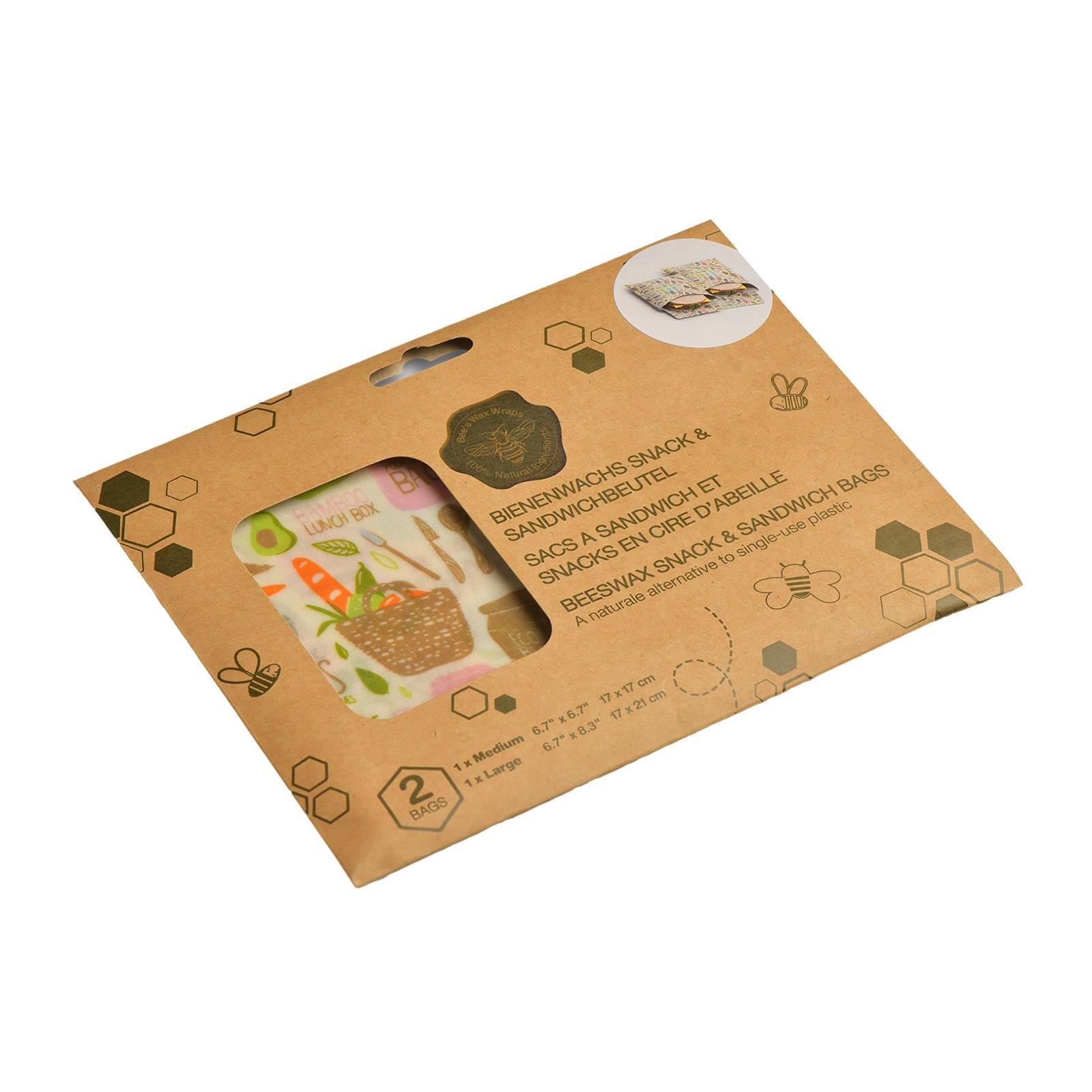 Nuts Bienenwachs Sandwichbeutel 2 teilig