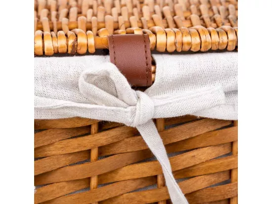 Ensemble de 3 paniers à linge en osier marron