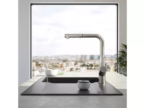 Robinet cuisine VILLEROY ET BOCH Subway Style Shower acier massif