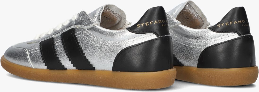 zilveren stefano lauran lage sneakers 1white101