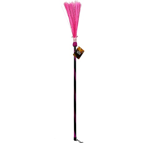 Halloween heksekost L: 80 cm - flere varianter - assorteret