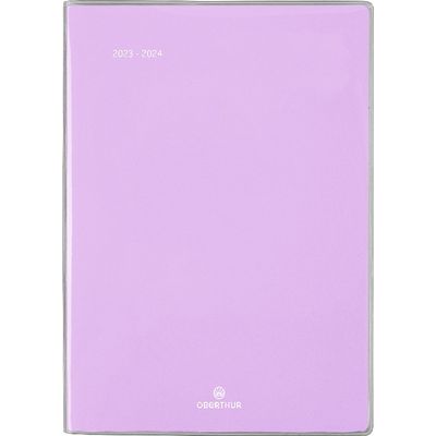 Agenda Colorside - 1 semaine sur 2 pages - 15,5 x 21,5 cm - lilas - Oberthur