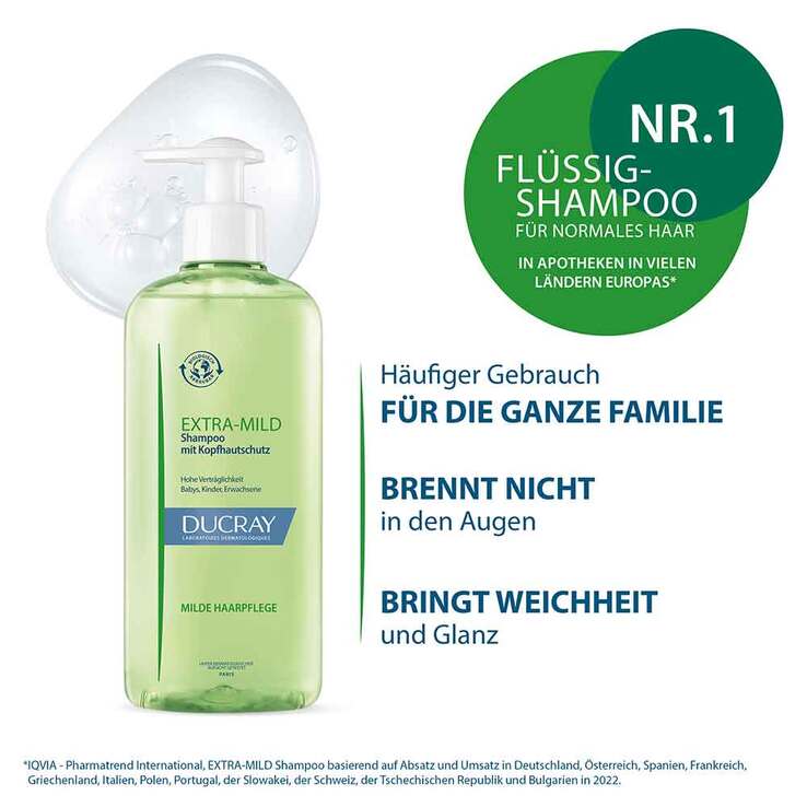 Ducray Extra Mild Shampoo, 400 ml