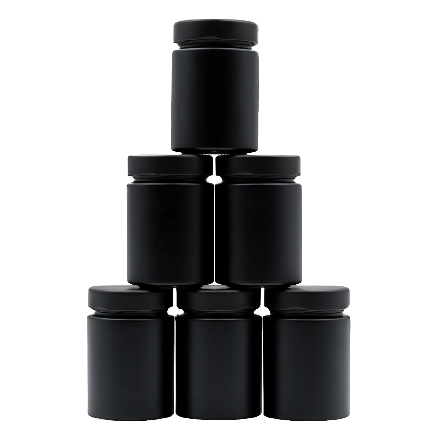 Gewürzglas, 6er-Set, schwarz, 192ml, 95 x 62 mm