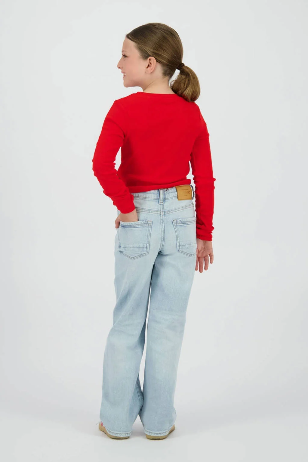 Vingino high waist wide leg jeans light blue denim