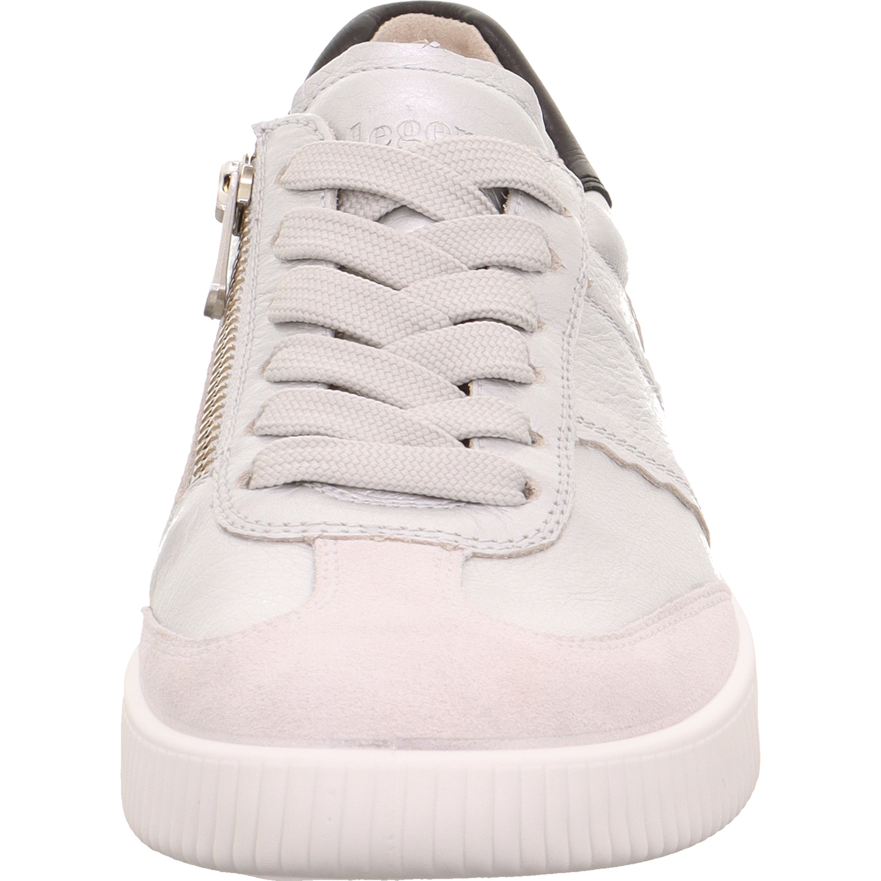legero SILENCE Damen  Sneaker low mit Schnürung - Farbe: Metallic Silber - Größe: 4.5