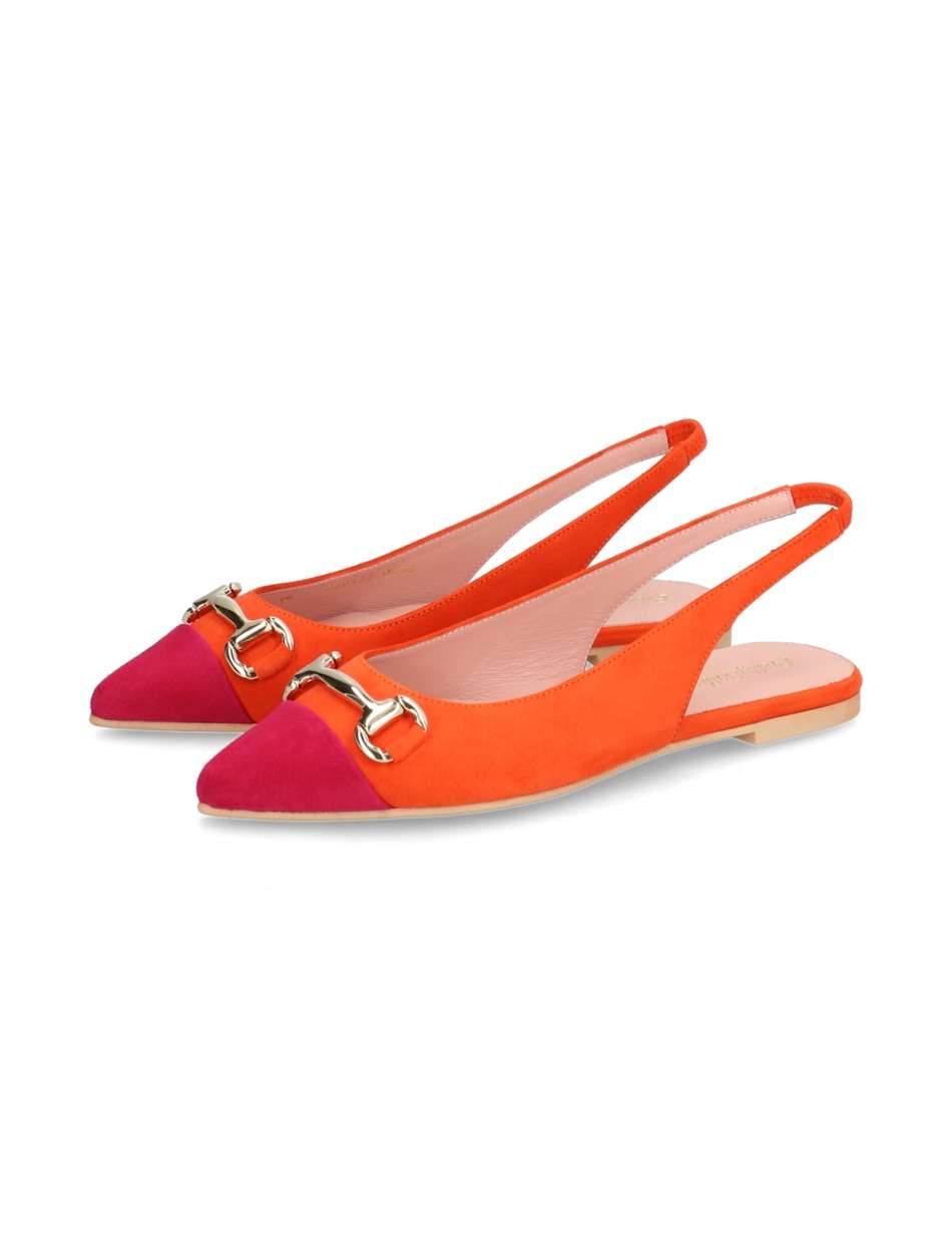 Veloursleder Ballerina