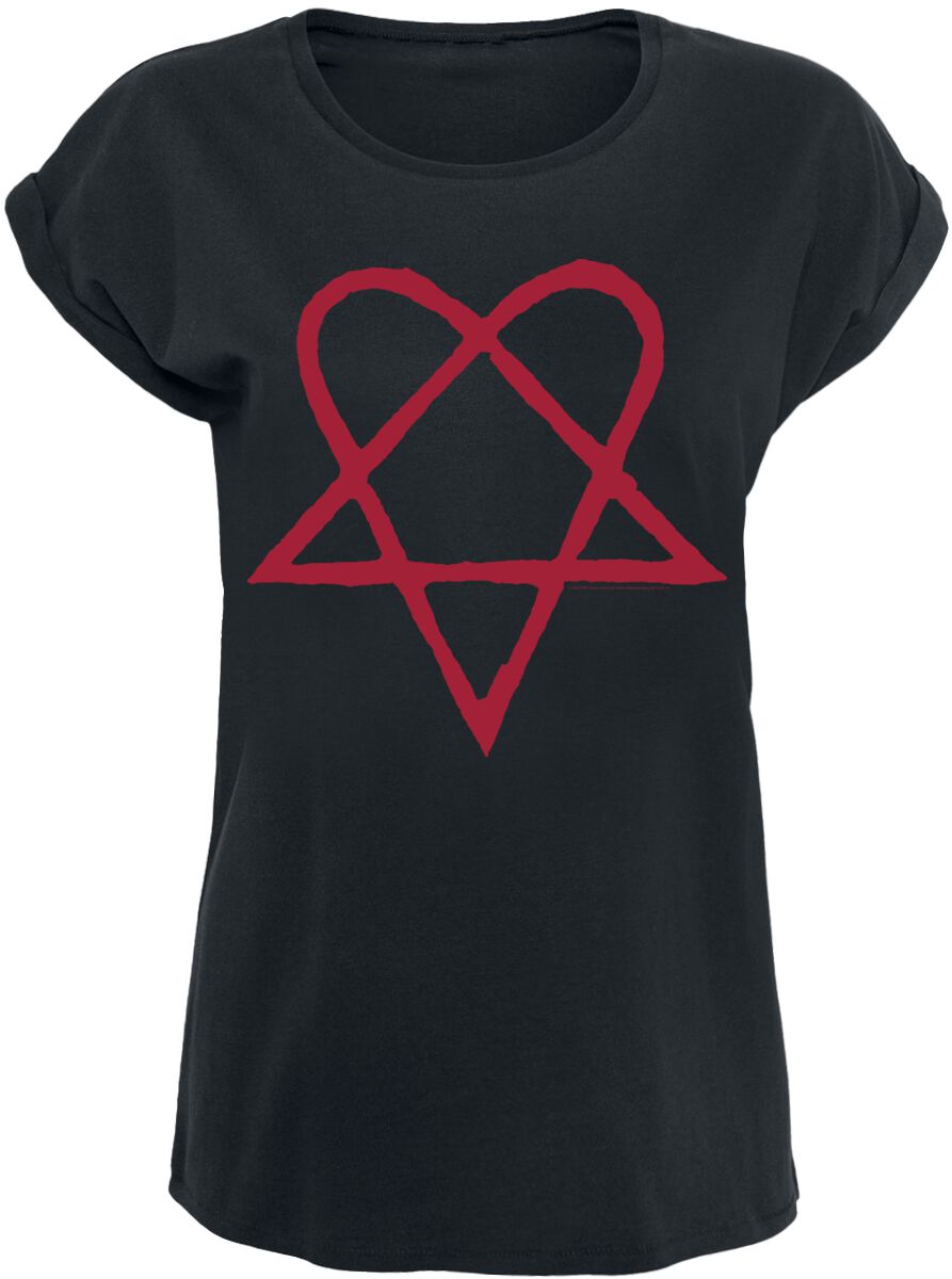 Dark Red Heartagram | HIM T-Shirt Manches courtes