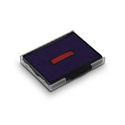 Trodat - 3 Encriers bicolores 6/57/2 recharges pour tampon 5470 - bleu/rouge