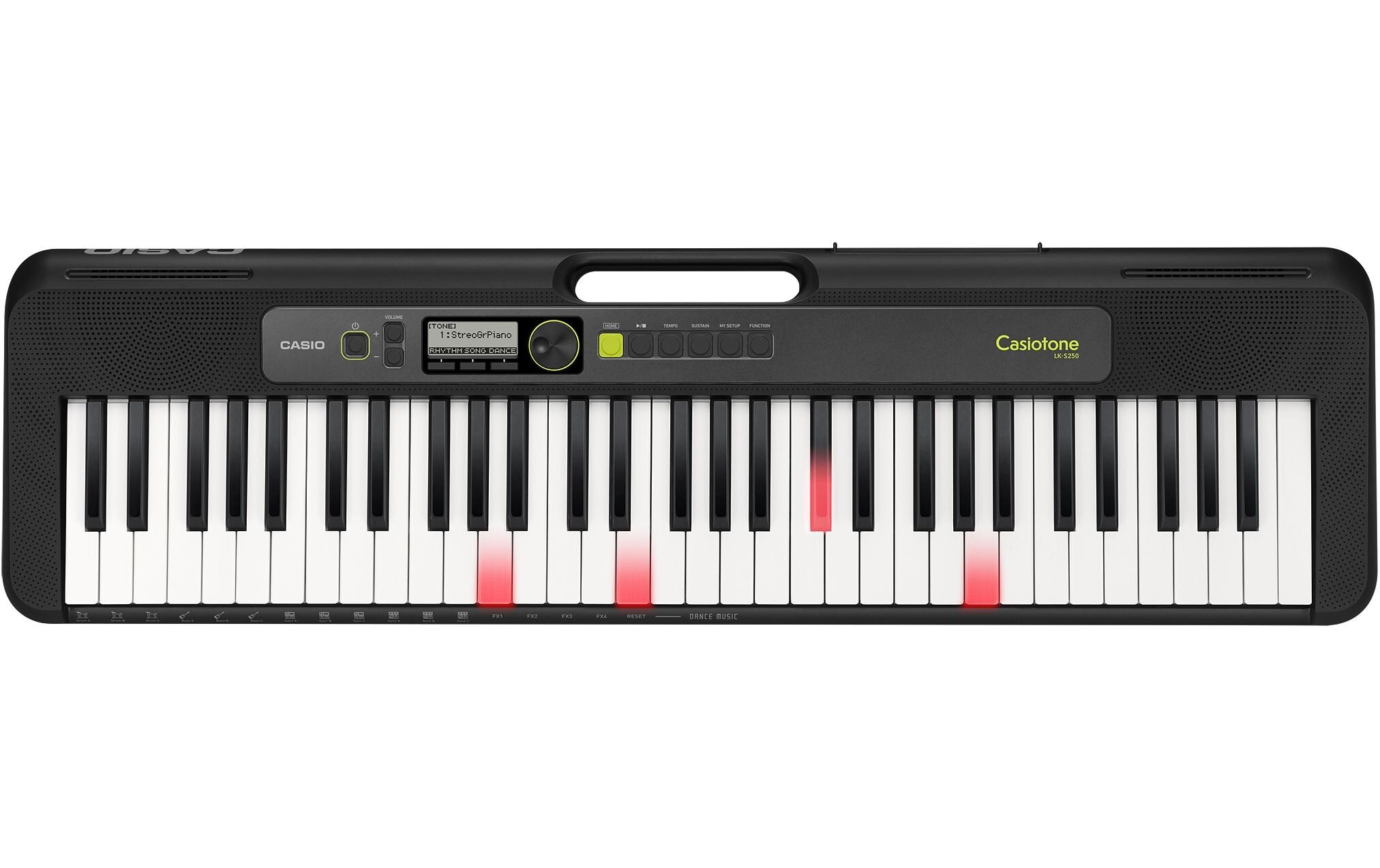 Keyboard LK-S250<br>Portables Keyboard mit 61 anschlagdynamischen Leuchttasten