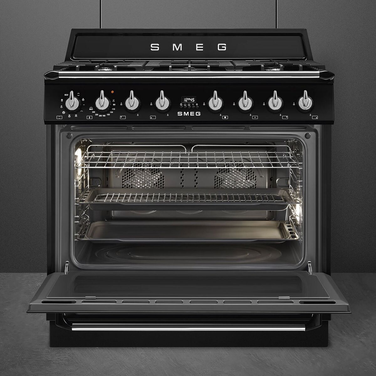 Gasskomfyr Victoria TR90GMBL 90 cm, svart