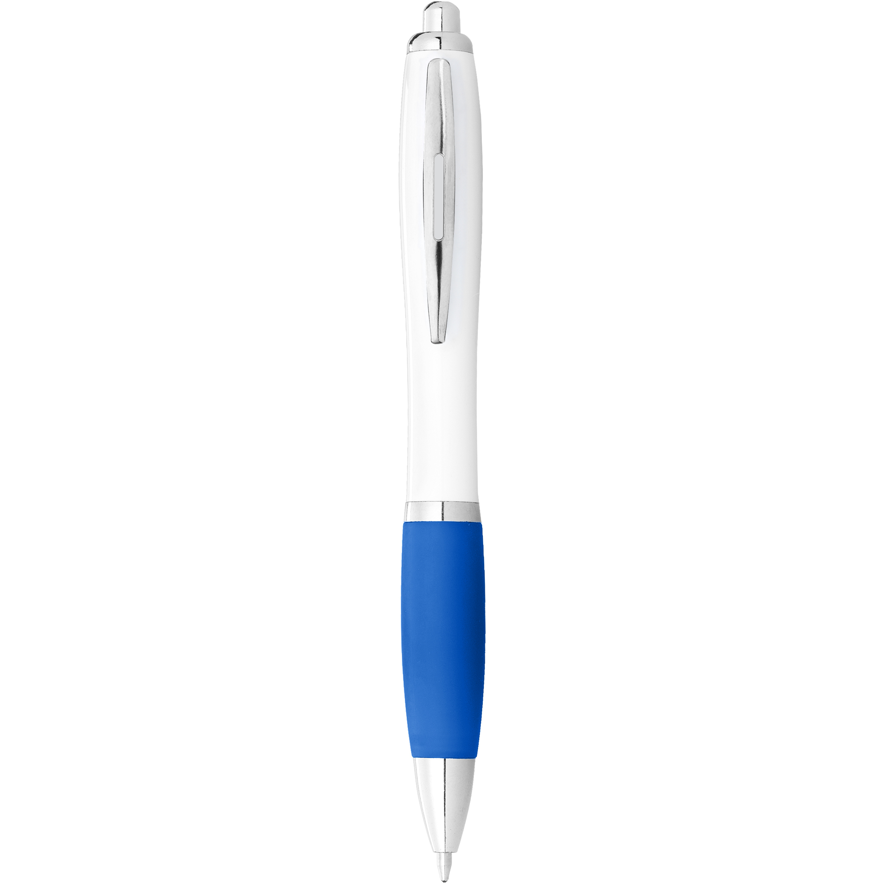 EgotierPro 106371 - Stylo bille avec corps blanc et grip coloré Nash
