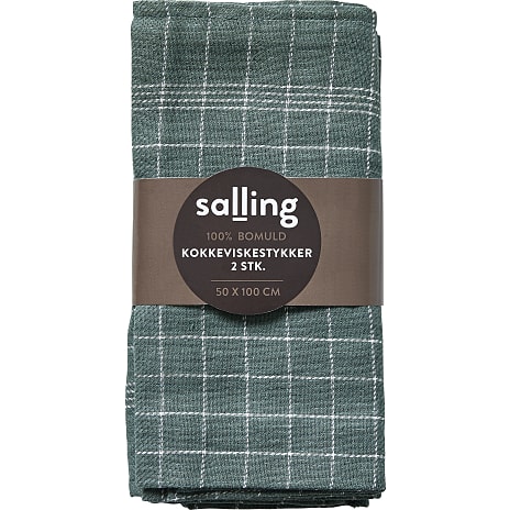 Salling viskestykker 2-pak - grøn