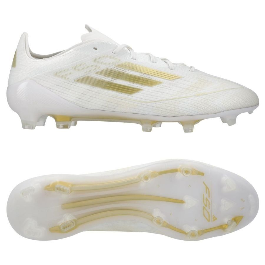 adidas F50 Elite FG Day Spark - Blanc/Doré/Blanc