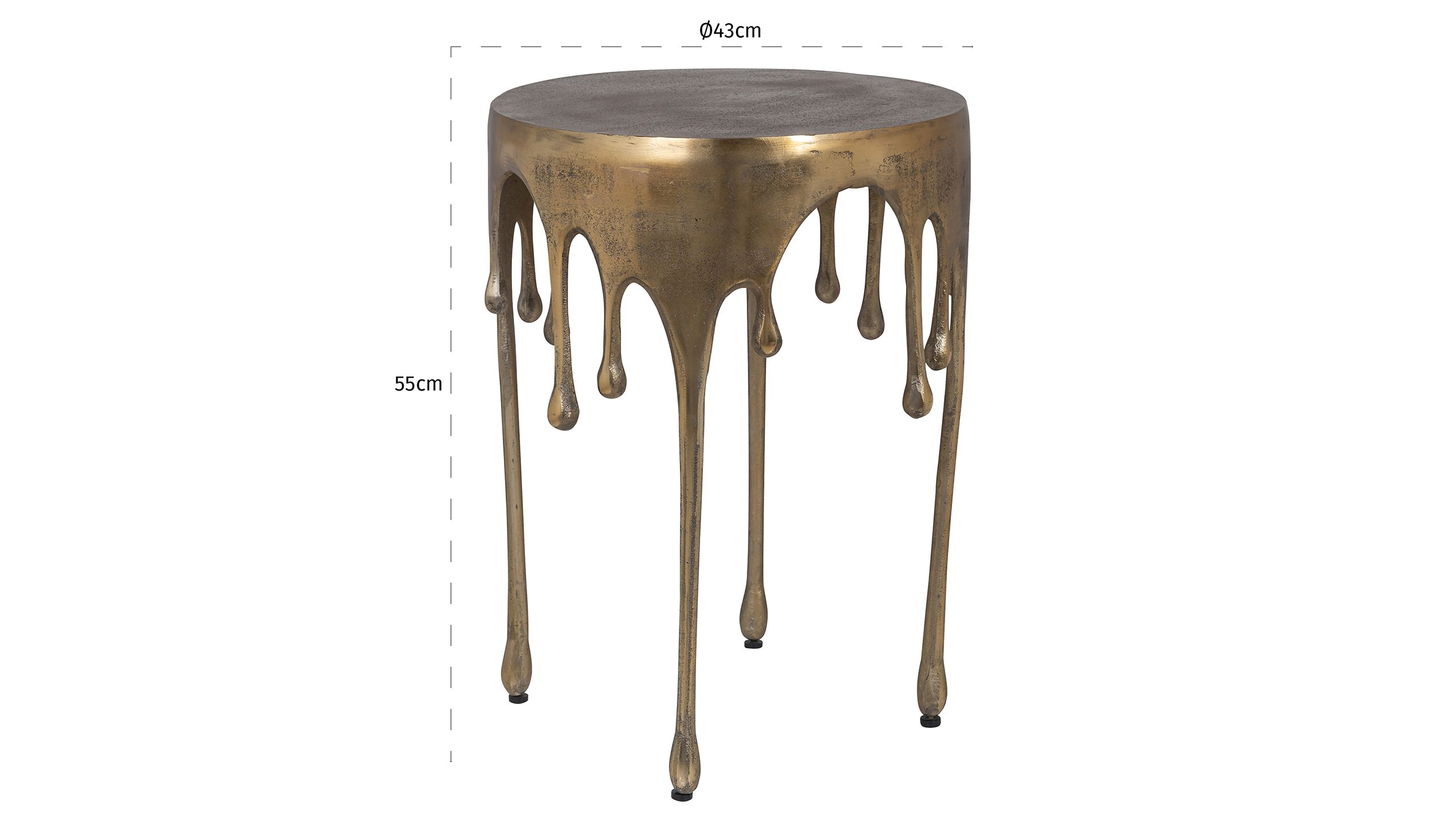Bijzettafel 211194 Carly B43 x D43 x H55 cm