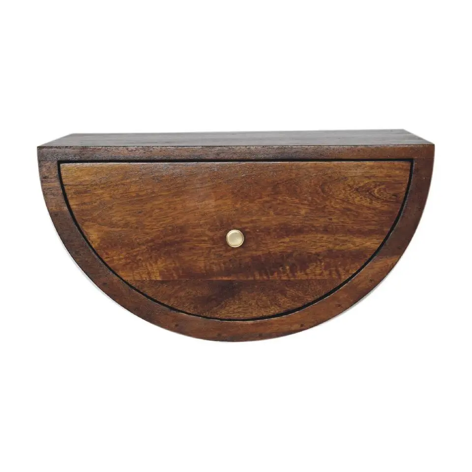Artisan Furniture Massief Houten Halve Maan Nachtkastje