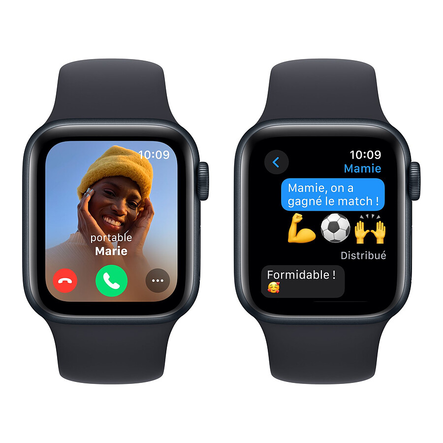 Apple Watch SE GPS + Cellular (2023) (Minuit - Bracelet Sport Band Minuit ) - 40 mm - Taille M/L