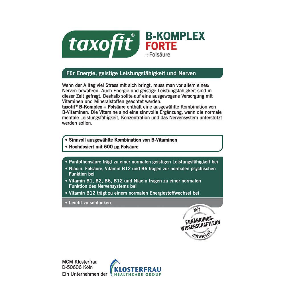 taxofit® B-Komplex Forte