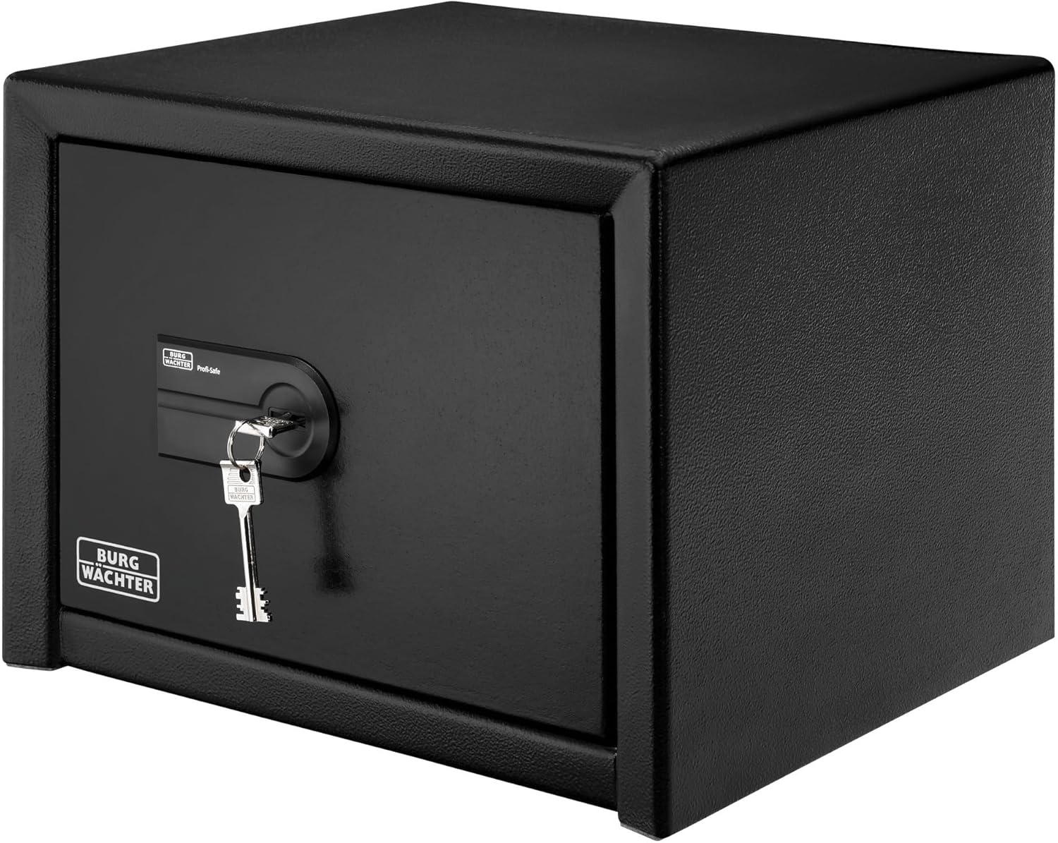 Burg-WÄCHTER Möbeltresor aus Stahl mit Doppelbartschloss, Feuerfest, Innenbeleuchtung und Fachboden, Wand- und Bodenbefestigung, 15,0 l, 44,0 kg, Profi-Safe PRS 510 K, Schwarz
