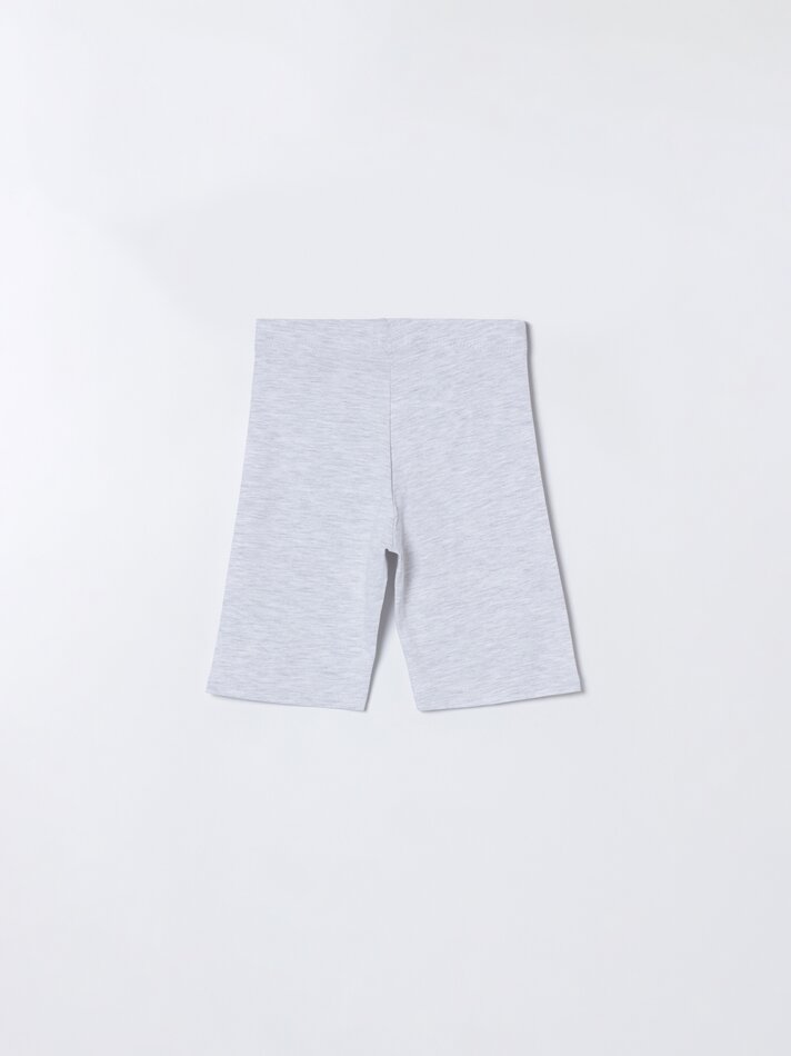 Conjunto de 2 Leggings de Ciclismo - Cinza Claro