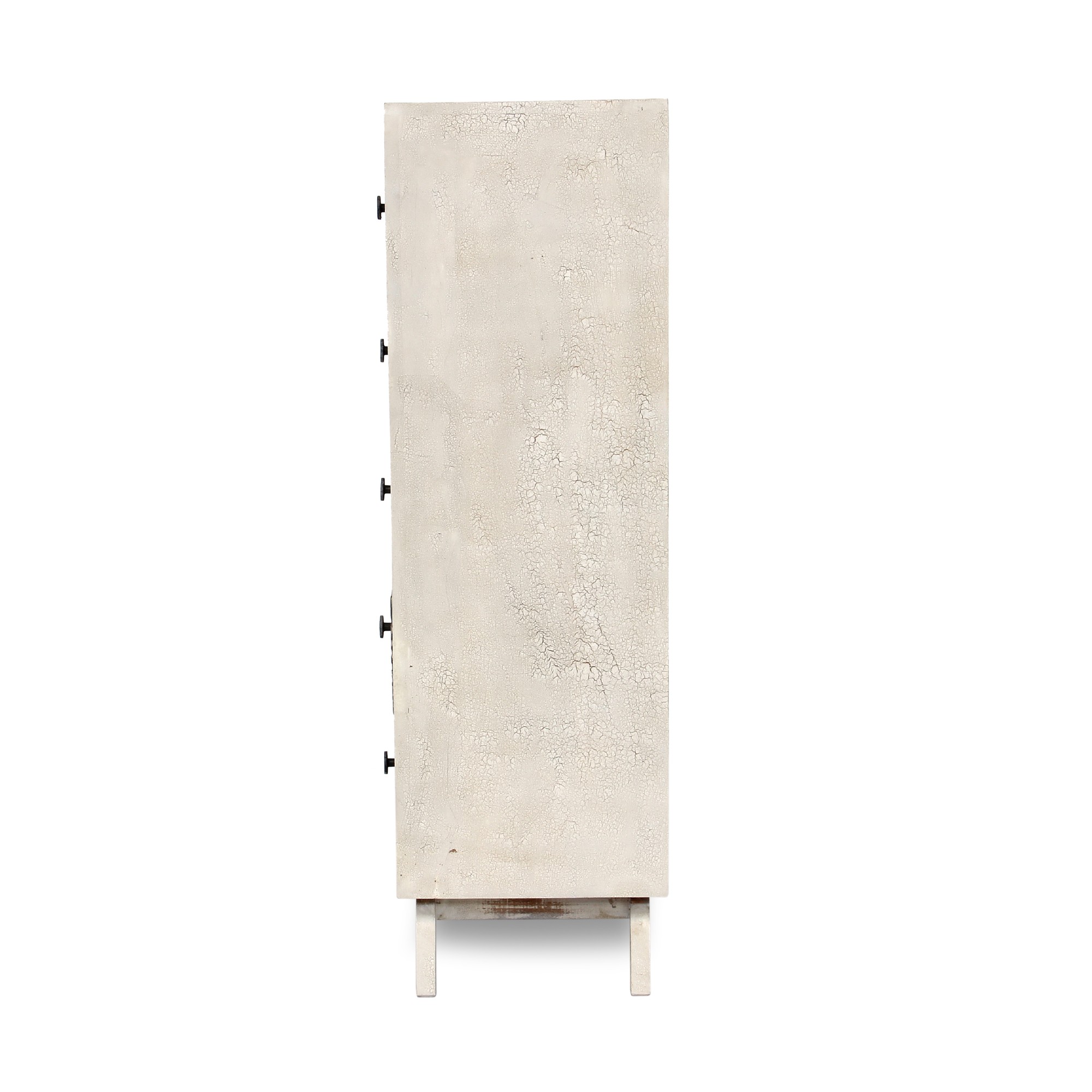 Kommode 'Fleurs I', 5 Schubladen, weiß, T 38 cm, B 58 cm, H 125 cm von fischer's lagerhaus