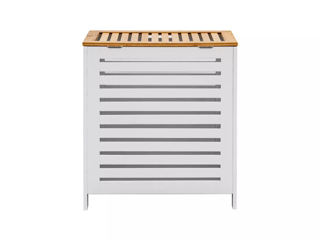 Panier de bain MDF Bambu Blanc Marron Vêtements sales