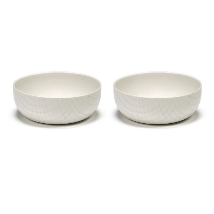 Serax - Zuma Schale by Kelly Wearstler, Ø 12,5 cm, Salt / weiss (2er-Set)
