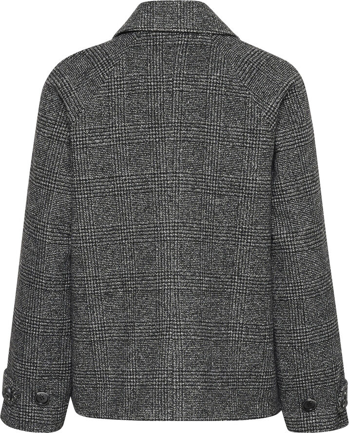 Kaffe KAfabiola Short Jacket Black/grey check