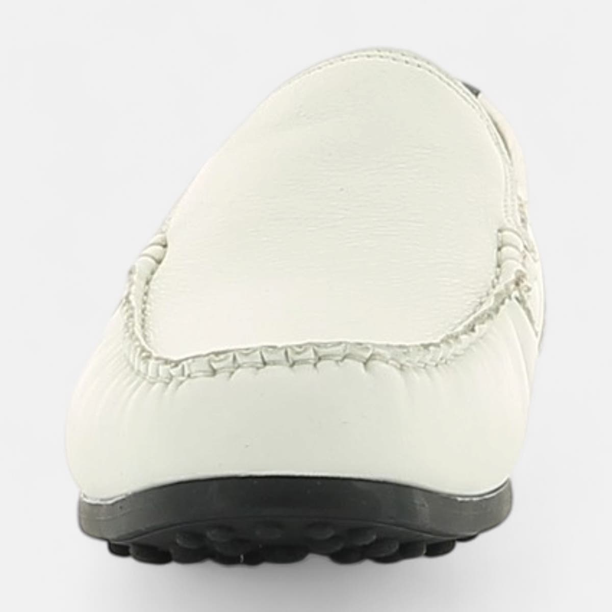 Mocassins Homme en cuir blanc