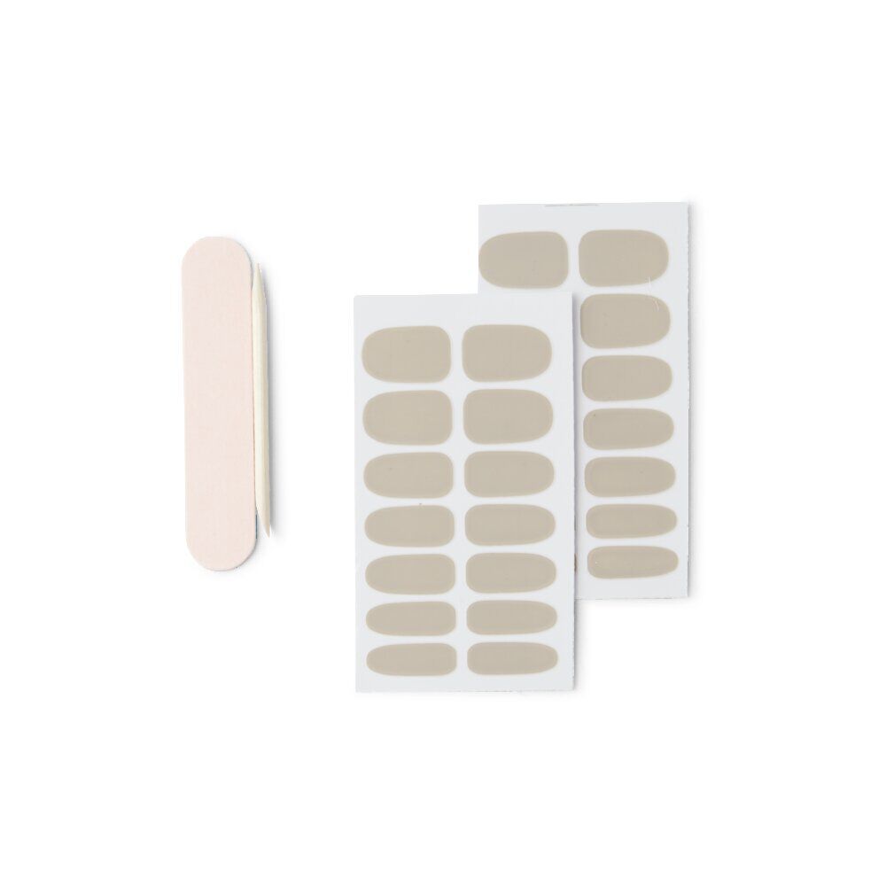 Lot de 24 autocollants vernis à ongles unis 6 coloris