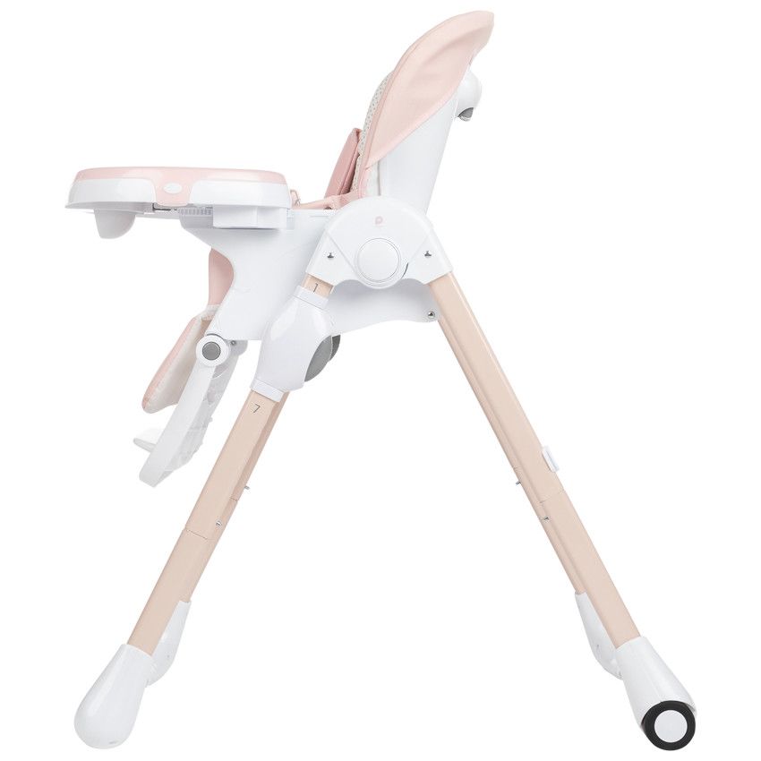 Chaise haute réglable Jude 0+ - Rose - Ecru