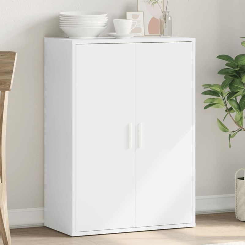 vidaXL - Dressoir - Wit - Bewerkt Hout - 60x31x84 cm